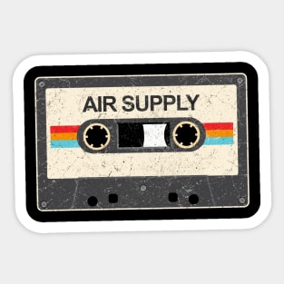 kurniamarga vintage cassette tape air supply Sticker